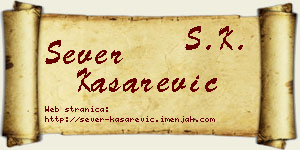 Sever Kašarević vizit kartica